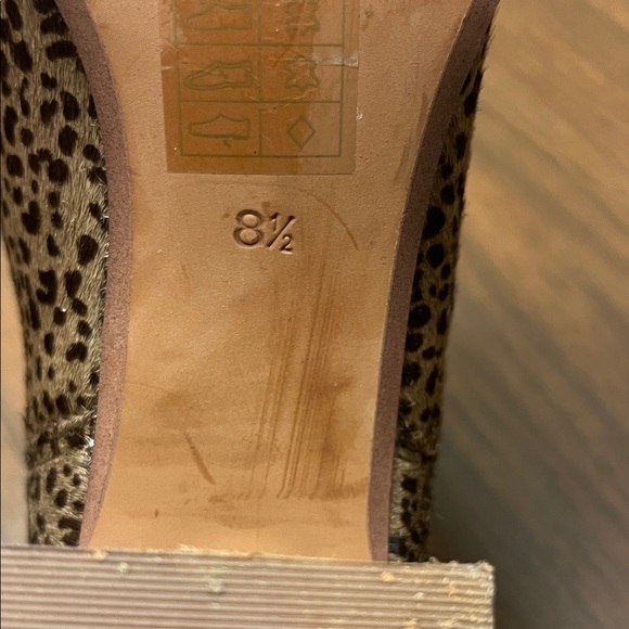Madewell Laura Chelsea boots leopard print calf hair, size 8 1/2 - Picture 9 of 9